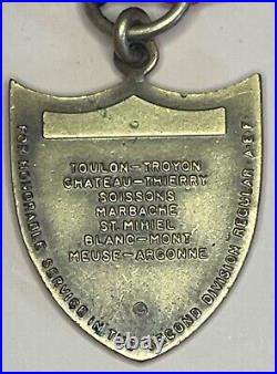 RARE ORIGINAL MINIATURE WW1 USMC VETERAN MEDAL 2nd DIVISION REGULARS