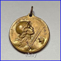 RARE! WW1 FRENCH BATTLE of VERDUN (Médaille de Verdun) BRONZE MEDAL 1916