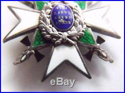 RARE WW1 ORIGINAL ORDER WHITE FALCON MEDAL SAXE WEIMAR GERMANY KNIGHTS With SWORDS