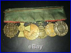 RARE WW1 Serbian Double Gallantry Medal Group Rare to market