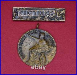 RARE WWI Victory Medal Smithtown New York Long Island NY Navy Army USMC