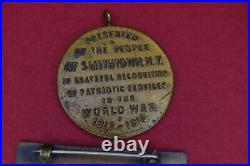 RARE WWI Victory Medal Smithtown New York Long Island NY Navy Army USMC