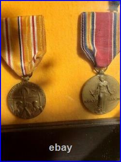 RARE World War I & II Victory NAVY MEDALS, Ribbon, Criteria & Provinance (Crown)