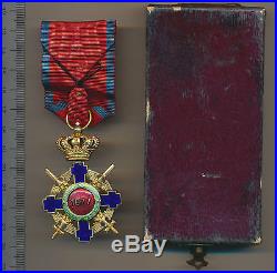ROMANIA Germany REICH Order of the STAR Romanian Swords Knight WW2 war medal BOX