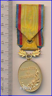 ROMANIA Order WW1 I ROMANIAN CAROL Manhood Faith Medal BALKAN War BAR 1913 rare