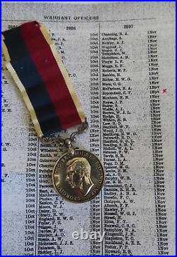 ROYAL AIR FORCE RAF 1st ISSUE KING GEORGE VI LSGC MEDAL TO WithO C T BROOMFIELD