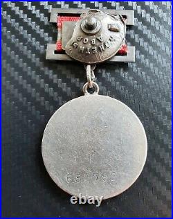 RUSSIA USSR ORDER MEDAL Sterling Silver For Bravery Nr682792 tipe1