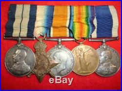 R. Navy WW1 Distinguished Service Medal Group of (5) for Q Ship HMS Underling