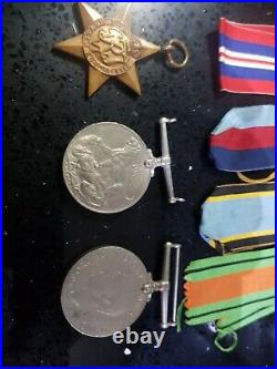 Raf Europe Star Medal Plus Defense Medal And Casualty Medal All Original