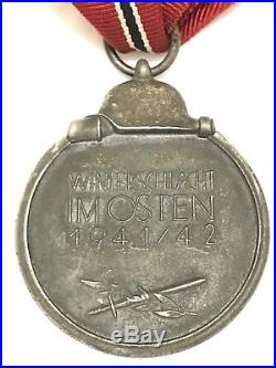 Rare #19 Original German Wehrmacht Eastern Russian Front Medal Ostmedaille ww2