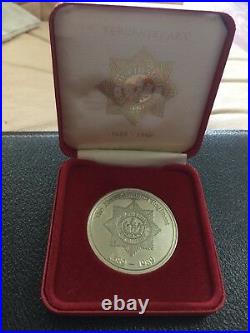 Rare 22nd Cheshire Regiment Tercentenary Commemorative Silver Medal Post Ww2
