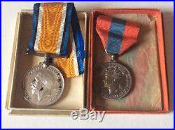 Rare Civilian WW1 BWM Service With The Royal Navy & Imperial Service Medal