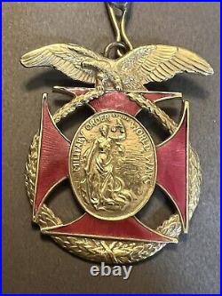 Rare Military Order Of The World Wars Medal & Ribbon