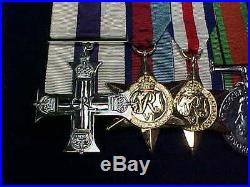 Rare Named Orig WW2 Military Cross MC Medal Group RCR Royal Canadian Regiment