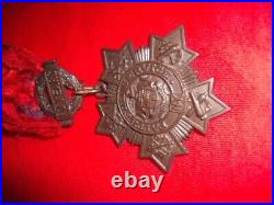 Rare Numbered Military Medal NY State 10 Yr. Faithful Service in Coffin Box