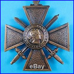 Rare Original 1940 Ww2 French Nazi Vichy Croix De Guerre Gallantry Medal Order