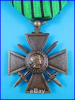 Rare Original 1940 Ww2 French Nazi Vichy Croix De Guerre Gallantry Medal Order