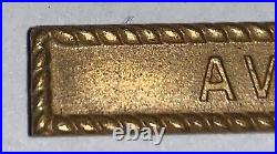 Rare Original Ww1 Navy Victory Medal Aviation Clasp Bar Government Contract