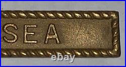 Rare Original Ww1 Navy Victory Medal White Sea Bar Clasp 1000 Made Govt Contract