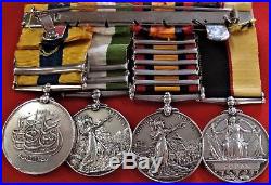 Rare Pre Ww1 British Army Wounded Blood River Boer & Sudan War Service Medals
