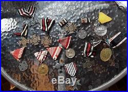 Rare Quality original collection of 16 german, austria-hungary WW1 honor medals