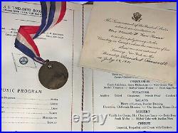 Rare Unique Ww1 Gold Star Mothers Pilgrimage Named Medal & Archive Grouping