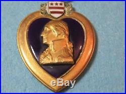 Rare Us Ww2 Purple Heart Medal & Oakleaf Cluster- In Coffin Case Box Of Issue
