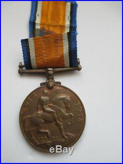 Rare WW1 Bronze British War Medal. S. A. N. L. C. (South African Native Labour Corps)