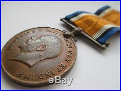 Rare WW1 Bronze British War Medal. S. A. N. L. C. (South African Native Labour Corps)