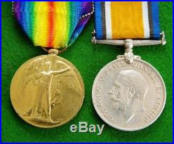 Rare WW1 Medal Pair to a Woman WKR Alice Muriel Cowens 2729 Q. M. A. A. C
