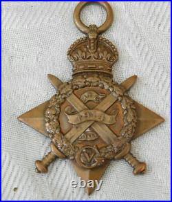Rare Ww1 Australian Voluntary Hospital Unit Later Rnas Rnvr 1914 Mons Star Medal