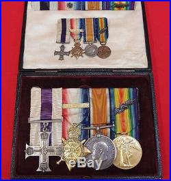 Rare Ww1 British Army 1914 Star & Bar Military Cross Medal Group Major Creery