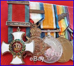Rare Ww1 British D. S. O. Medal Group Lt Colonel Lyttelton M. G. Officer Welsh Regt