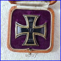 Rare Ww1 Cased German Iron Cross 1st Class Deumer Original Vaulted