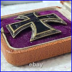 Rare Ww1 Cased German Iron Cross 1st Class Deumer Original Vaulted