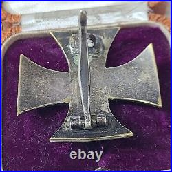 Rare Ww1 Cased German Iron Cross 1st Class Deumer Original Vaulted