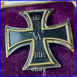 Rare Ww1 Cased German Iron Cross 1st Class Deumer Original Vaulted