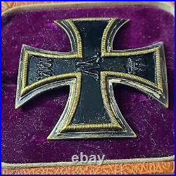 Rare Ww1 Cased German Iron Cross 1st Class Deumer Original Vaulted