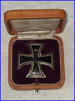 Rare Ww1 Cased German Iron Cross 1st Class Deumer Original Vaulted