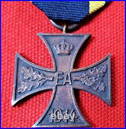 Rare Ww1 Era Brunswick War Merit Cross Germany Medal 2nd Class
