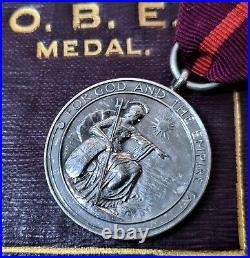 Rare Ww1 Era Medal Of The Order Of The British Empire (military) In Case Obe