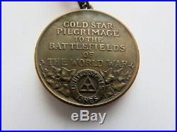 Rare Ww1 Gold Star Pilgrimage Medal To Battlefields Of Europe By Tiffany