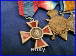 Rare Ww1 Nurse Medal Group & Royal Red Cross MID Qainsr