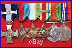 Rare Ww2 Royal Navy Distinguished Service Cross & Bar Medal Group 1940