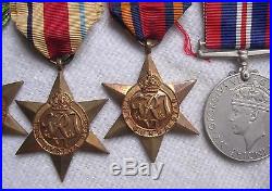 Royal Navy boxed complete WW2 medal group with PACIFIC clasp