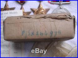 Royal Navy boxed complete WW2 medal group with PACIFIC clasp