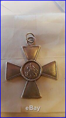 Russia Imperial Medal St. George Cross 4th ORIGINAL Russian Order Award WW1 WWI