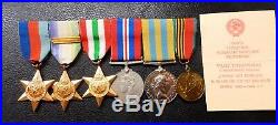 Russian Convoy 40th Anniversary Medal Group + award book & copy medals WW2 Korea