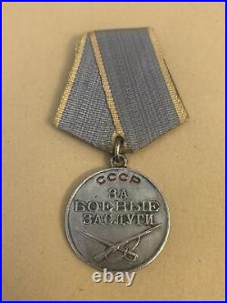 Russian Medal for Battle Merit 1944 WW2 Award
