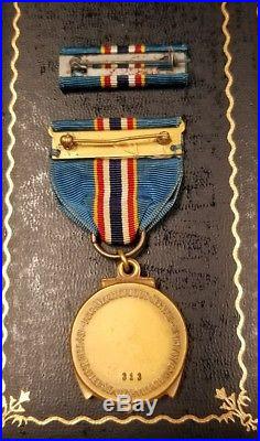 STUNNING WW2 Merchant Marine Meritorious Service Medal #d Numbered Low